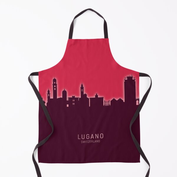 Item preview, Lugano Switzerland Skyline designed and sold by ArtPrints.