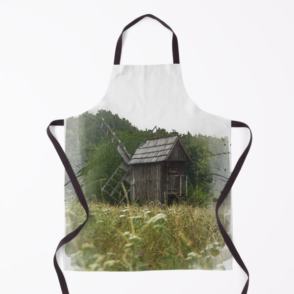 Item preview, Watercolor Ancient Ukraine Wooden Windmill - Ukrainian Art designed and sold by r-silver.