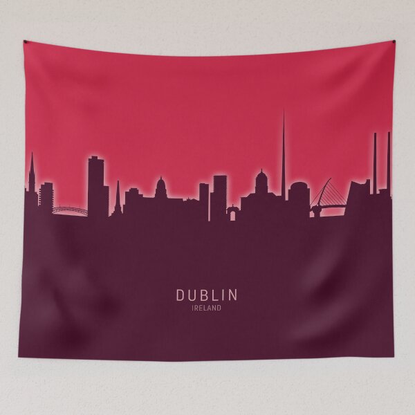Aperçu de l'œuvre Dublin Ireland Skyline créée et vendue par ArtPrints.