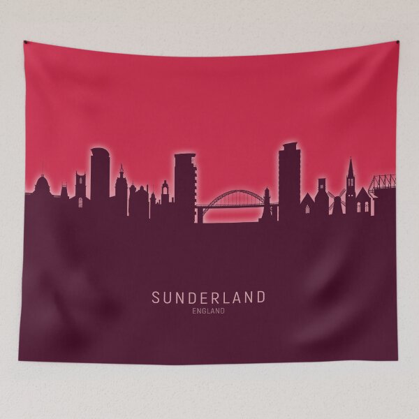 Item preview, Sunderland England Skyline designed and sold by ArtPrints.