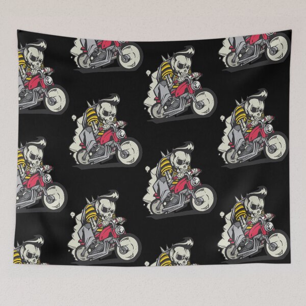 Item preview, outlaw skeleton bike rider  designed and sold by pirminio.