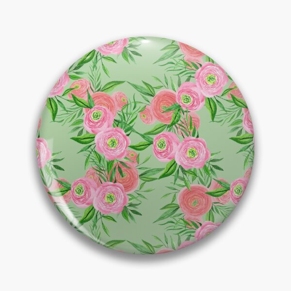 Item preview, Pink Roses on Green designed and sold by madtoyman.