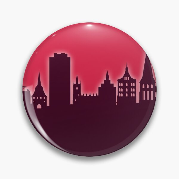 Item preview, Rostock Germany Skyline designed and sold by ArtPrints.
