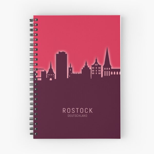 Item preview, Rostock Germany Skyline designed and sold by ArtPrints.