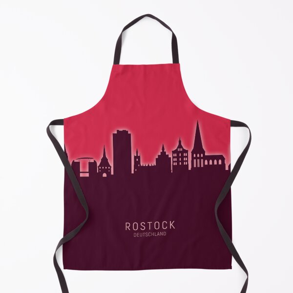 Item preview, Rostock Germany Skyline designed and sold by ArtPrints.