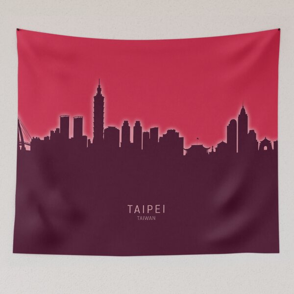 Item preview, Taipei Taiwan Skyline designed and sold by ArtPrints.