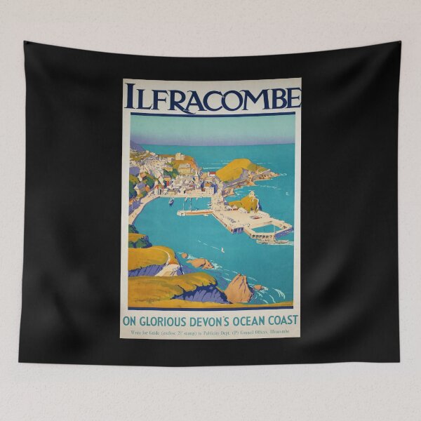 Item preview, Railway Poster Ilfracombe designed and sold by stickart-marek.