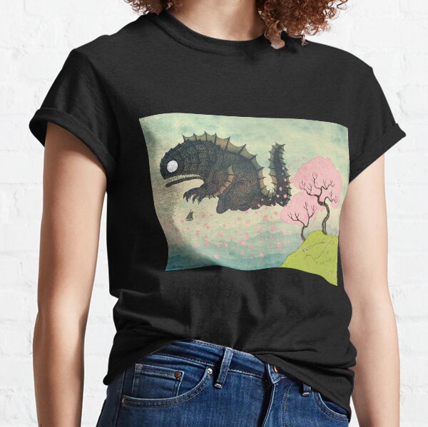 Item preview, Cherry Blossom & Sea Monster designed and sold by djrbennett.