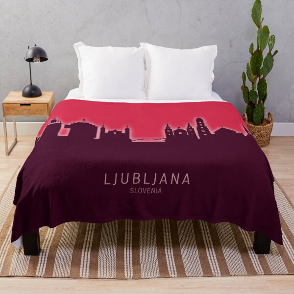 Item preview, Ljubljana Slovenia Skyline designed and sold by ArtPrints.