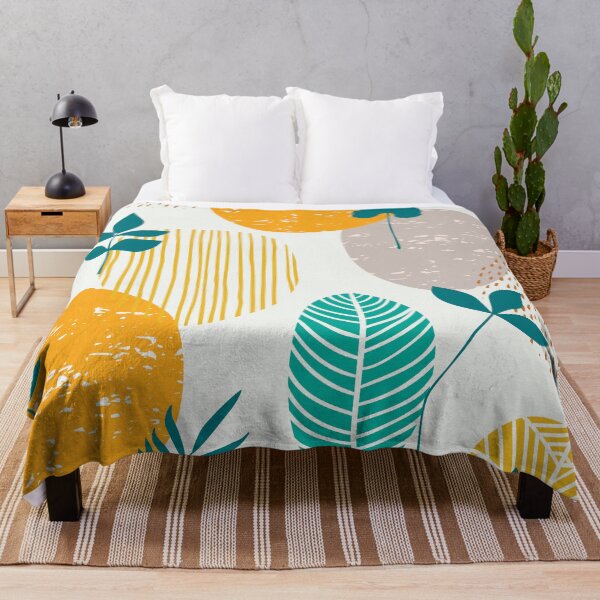 Item preview, Colourful tropical plants and flower pattern texture designed and sold by baligaia.