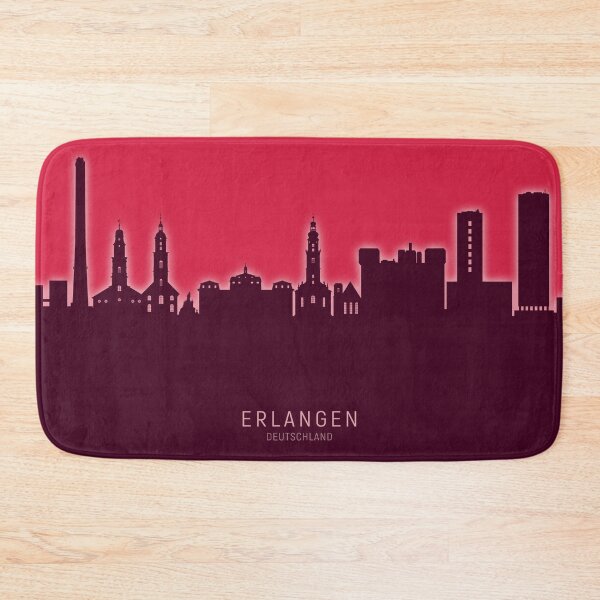 Item preview, Erlangen Germany Skyline designed and sold by ArtPrints.