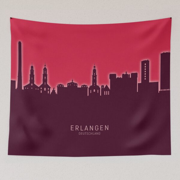 Item preview, Erlangen Germany Skyline designed and sold by ArtPrints.