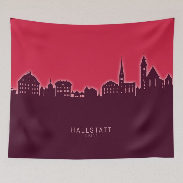 Item preview, Hallstatt Austria Skyline designed and sold by ArtPrints.