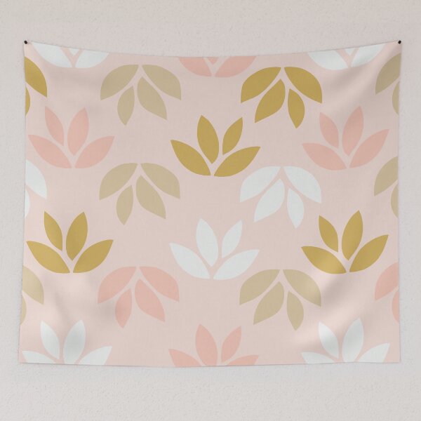 Item preview, Minimalistic lotus flower pattern designed and sold by baligaia.