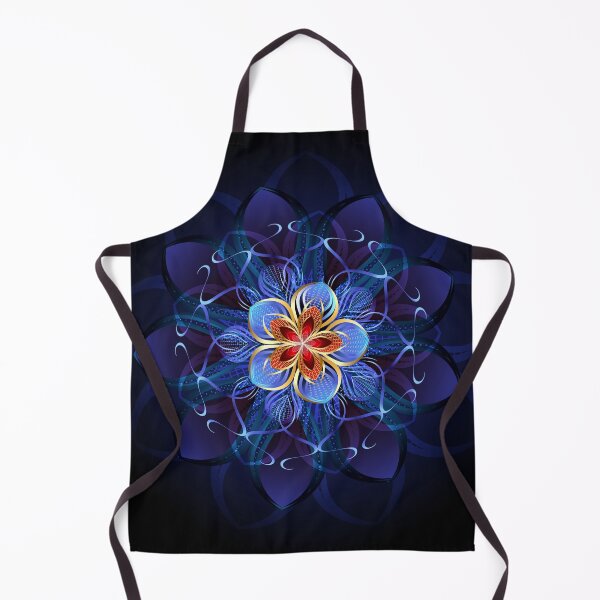 Item preview, Abstract Dark Blue Flower designed and sold by Blackmoon9.