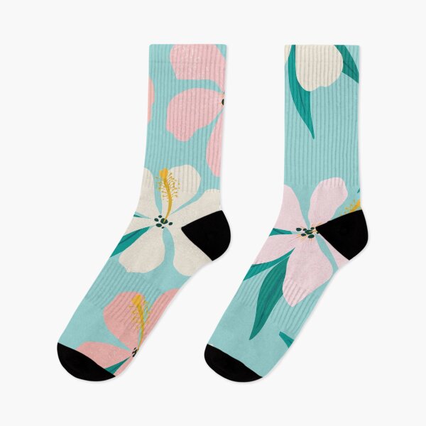 Item preview, Colorful Tropical Flowers pattern design designed and sold by baligaia.