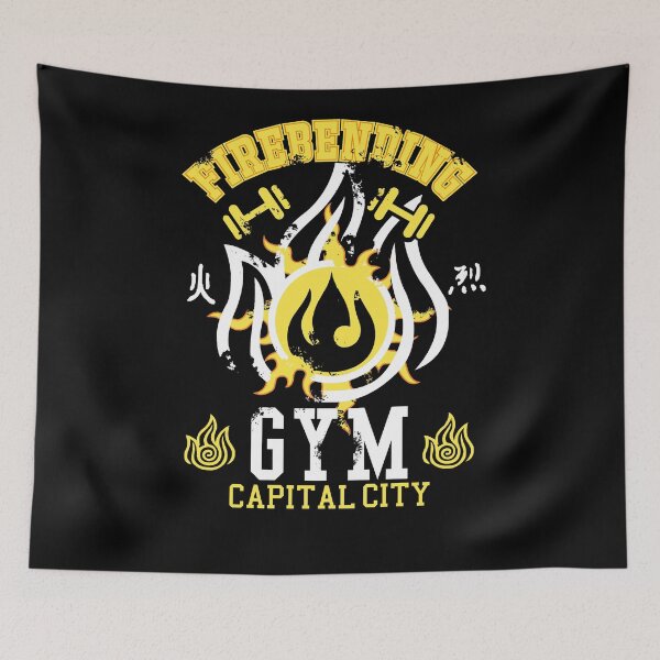 Item preview, Firebending Gym designed and sold by silentrebel.