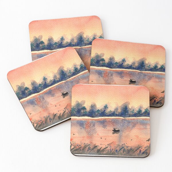 Item preview, Sunset by the lake designed and sold by Lukasz Bojke.