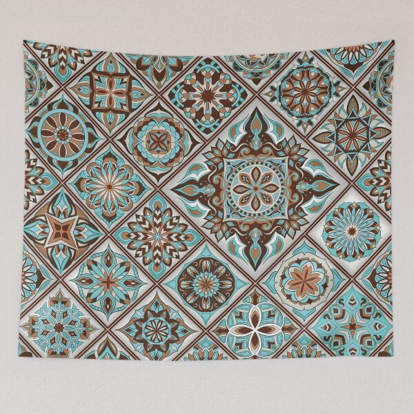 Item preview, Turquoise ethnic pattern design designed and sold by baligaia.