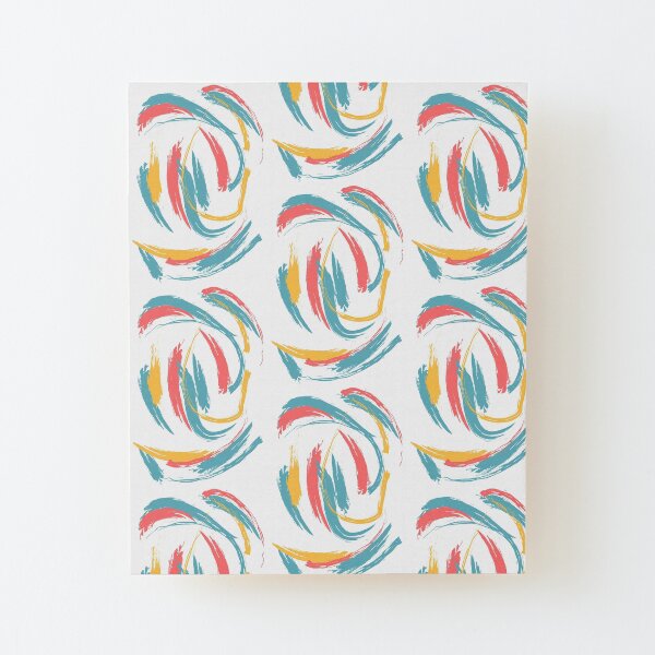Patterned Tie Dye Wood Mounted Print