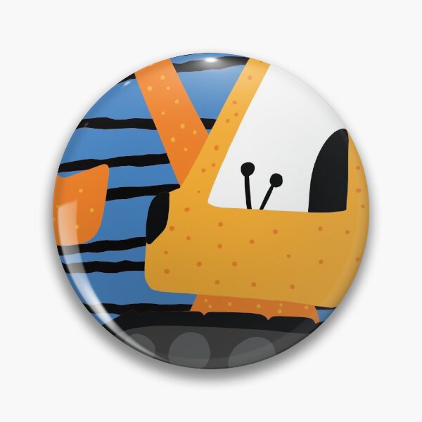 Item preview, excavator doodle style  designed and sold by pirminio.