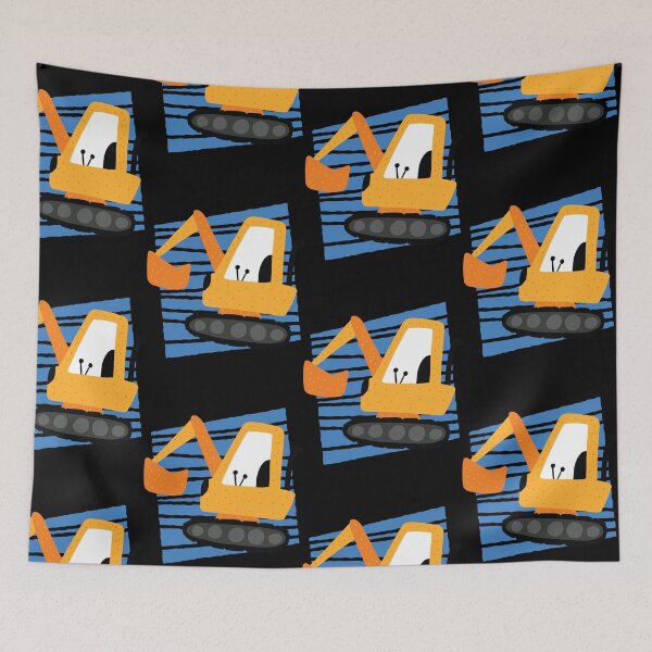 Item preview, excavator doodle style  designed and sold by pirminio.