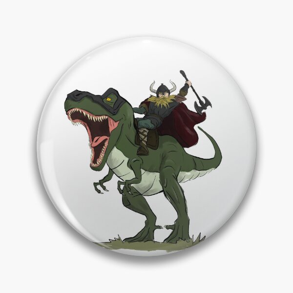 Item preview, Vikingo en un dinosaurio designed and sold by ceeque.