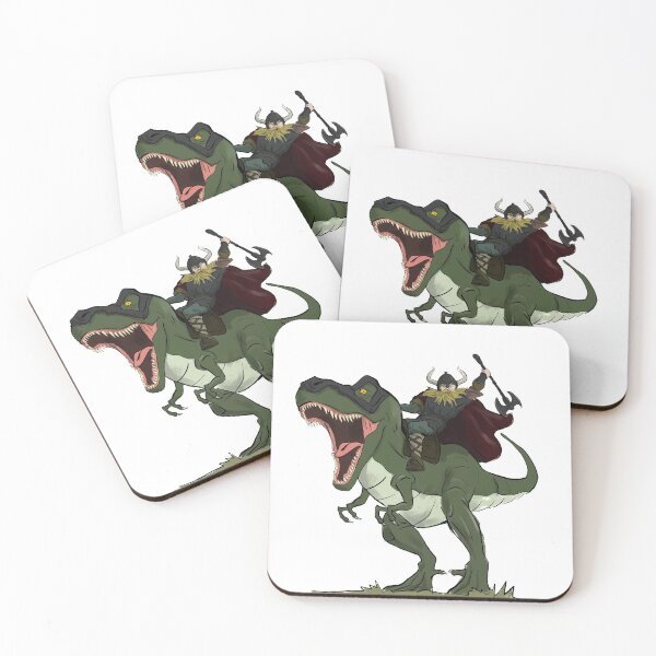 Item preview, Viking on a dinosaur designed and sold by ceeque.