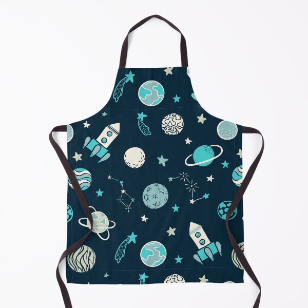 Item preview, Childish seamless pattern. hand drawn space elements space, rocket, star, planet, space probe. Trendy kids vector illustration designed and sold by Yevheniia Hulinska.