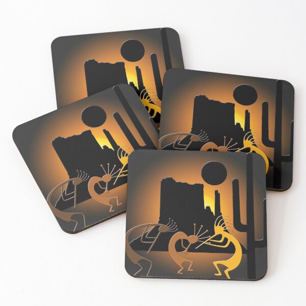 Item preview, Southwest Kokopelli with Mesa and Cactus designed and sold by CulturalView.
