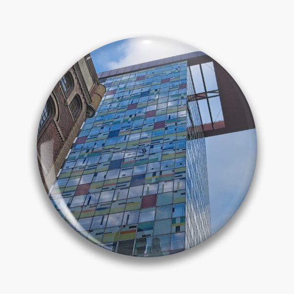 Item preview, Colourful Building At The Media Harbour designed and sold by rawshutterbug.