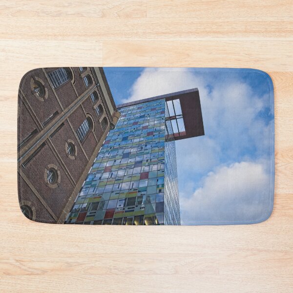 Item preview, Colourful Building At The Media Harbour designed and sold by rawshutterbug.