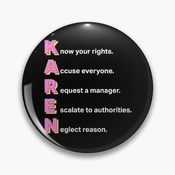 Item preview, Karen Acronym designed and sold by DeadRight.
