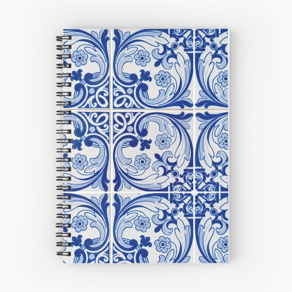 Item preview, Blue ceramic tiles print designed and sold by kapotka.