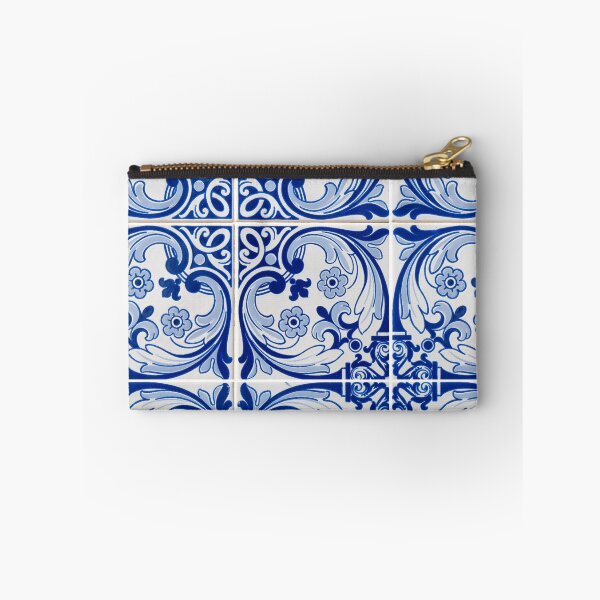 Item preview, Blue ceramic tiles print designed and sold by kapotka.