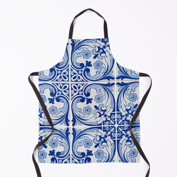Item preview, Blue ceramic tiles print designed and sold by kapotka.