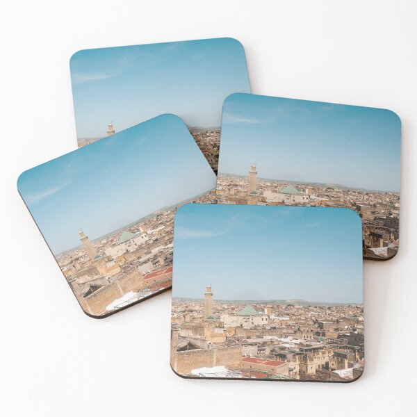 Item preview, Fez, Morocco aerial view from rooftop designed and sold by michieldros.