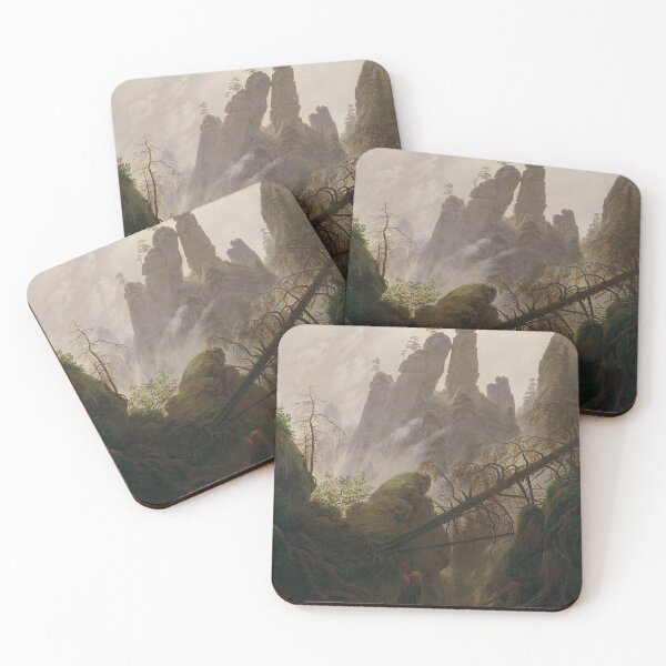 Item preview, Felsenschlucht (gorge in the Elbe Sandstone Mountains) - Caspar David Friedrich designed and sold by TemporaryArt.