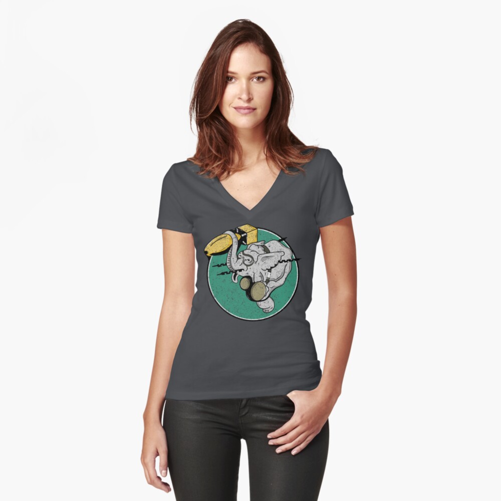 Item preview, Fitted V-Neck T-Shirt designed and sold by DynamicDesign.