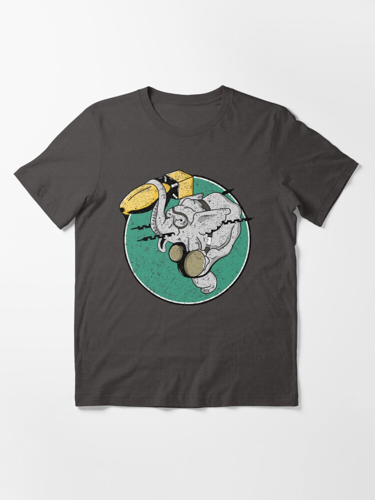 Thumbnail 3 of 7, Essential T-Shirt, WW2 404th Bombardment Squadron Patch Distressed Gear designed and sold by DynamicDesign.