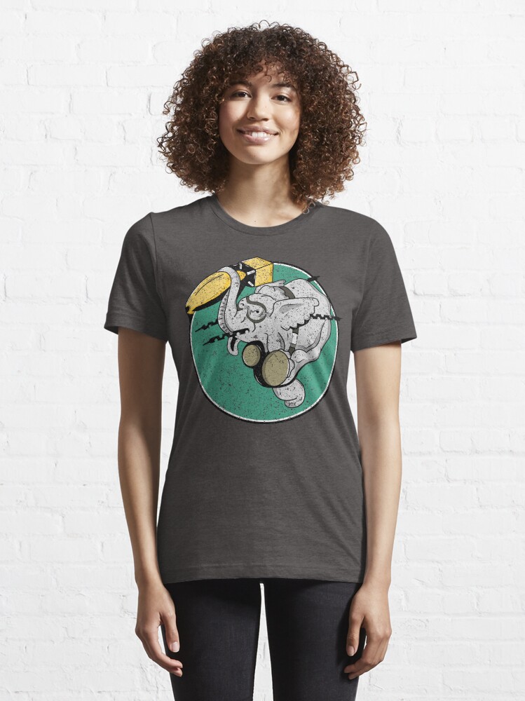 Alternate view of WW2 404th Bombardment Squadron Patch Distressed Gear Essential T-Shirt