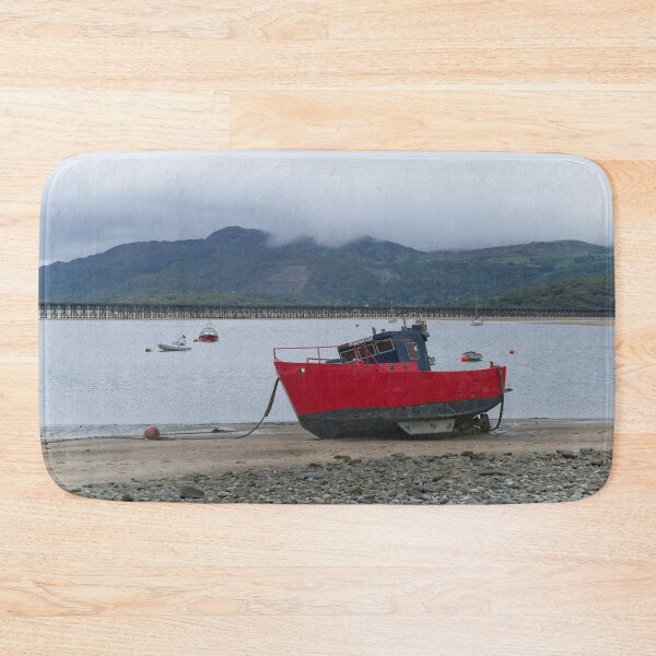 Item preview, Red Boat On The Barmoth Beach designed and sold by rawshutterbug.