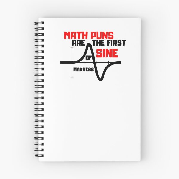 Item preview, Math Puns First Sine Of Madness ,funny t shirts designed and sold by Oussluka.