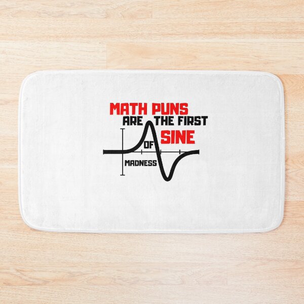 Item preview, Math Puns First Sine Of Madness ,funny t shirts designed and sold by Oussluka.