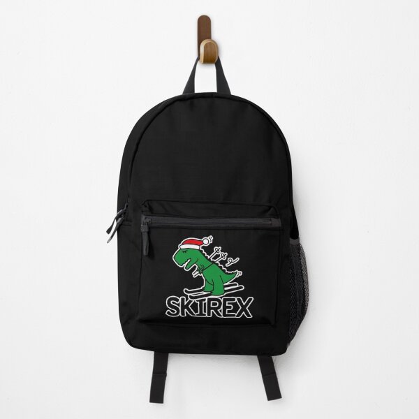 Item preview, Skirex T-Rex skiing Dinosaur Tyrannosaurus Ski pun designed and sold by LaundryFactory.