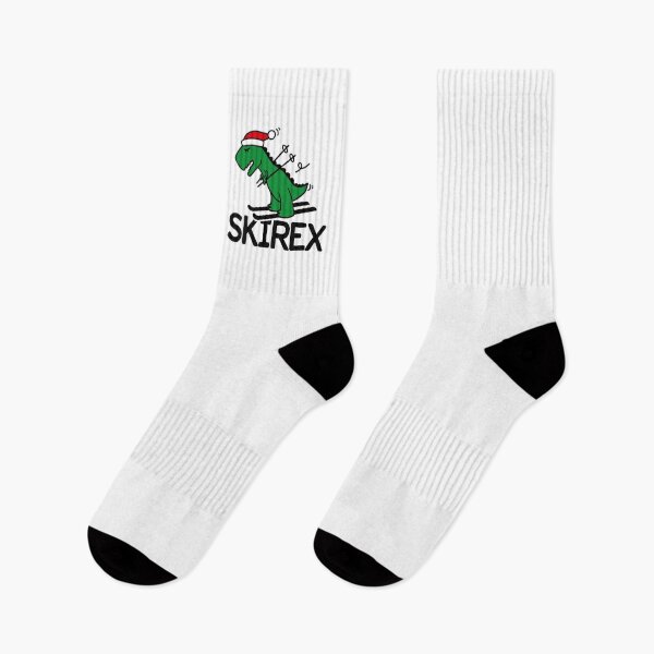 Item preview, Skirex T-Rex Ski skiing Dinosaur Christmas gift designed and sold by LaundryFactory.