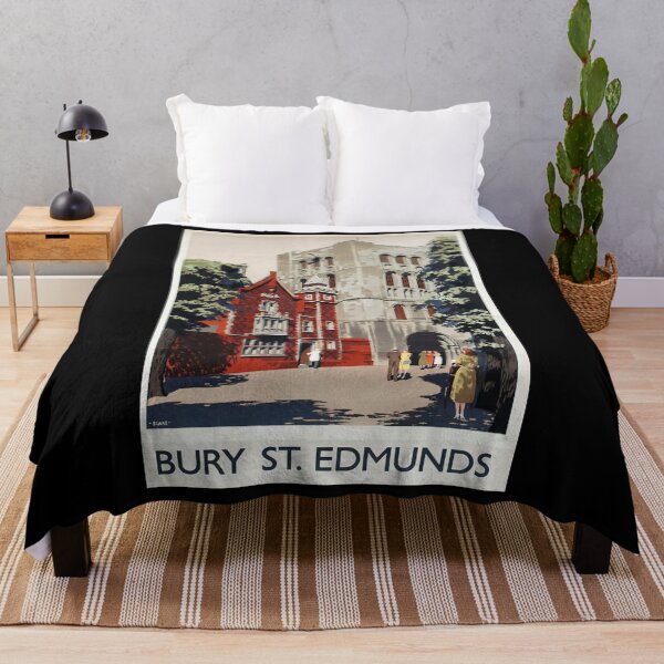 Item preview, Railway Poster Bury St Edmunds designed and sold by stickart-marek.