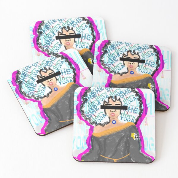 Item preview, She’s badazzzz, she does yoga  designed and sold by R0X Designs .