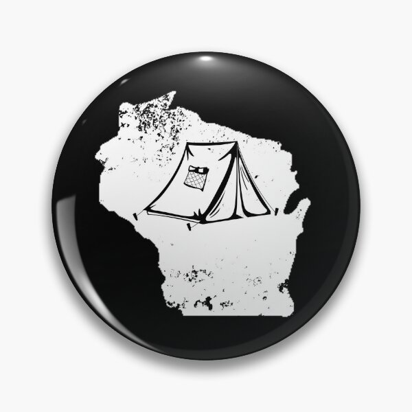 Item preview, Wisconsin Tent Shirt Love Tent Camping Distressed Gear designed and sold by DynamicDesign.