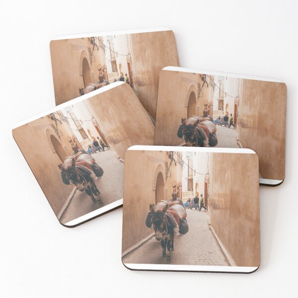 Item preview, Donkey in the streets of Fez, Morocco designed and sold by michieldros.